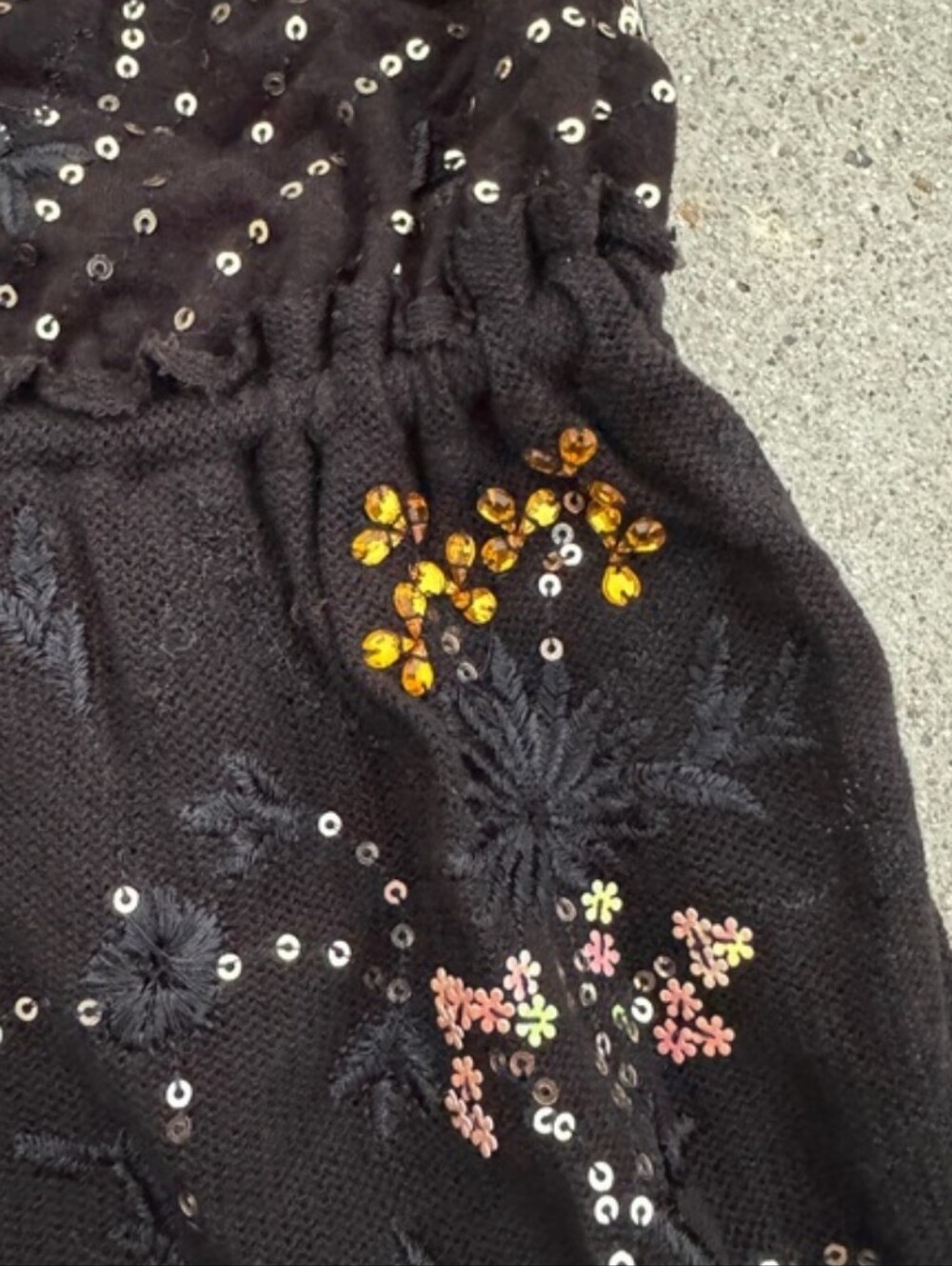 HTF Free People Dance Till Dawn Embroidered Sequin Top - Picture 8 of 16
